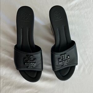 Tory Burch Black Slide Sandals